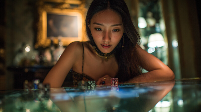 Sảnh casino với dealer chuyên nghiệp