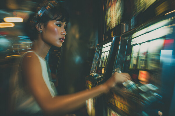 Màn hình slot game đầy màu sắc